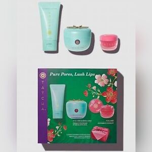 Tatcha Pure Pores, Skincare Set Limited Edition Plum Blossom Lip Mask NIB